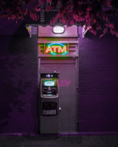 An image of an ATM machine